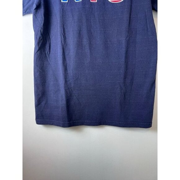 NYU New York University T-Shirt BlueCollegiate American Flag Vintage 2001 Small - Picture 4 of 10